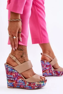 Sandały Na Koturnie><noscript><img width=