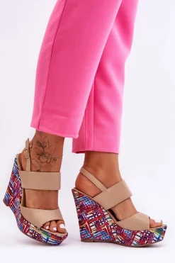 Sandały Na Koturnie><noscript><img width=