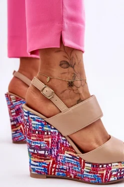 Sandały Na Koturnie><noscript><img width=