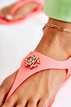 New Boto Damskie Sandałki Neonowe Pomarańczowe Sonner