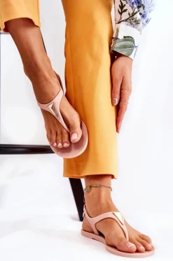 Hot Boto Damskie Sandałki Nude Storm