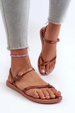 Hot Ipanema Damskie Sandały 82842 Fashion Sandal VIII Fem Różowo-Brązowe