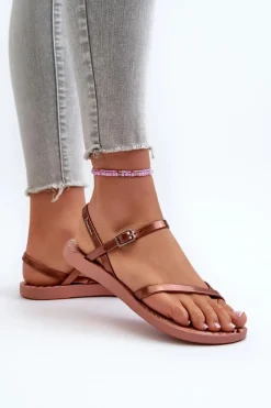 Hot Ipanema Damskie Sandały 82842 Fashion Sandal VIII Fem Różowo-Brązowe