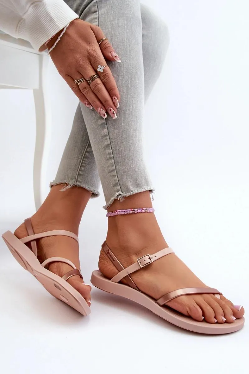 Sandały Gumowe|Sandały Płaskie>Ipanema Damskie Sandały 82842 Fashion Sandal VIII Fem Różowe