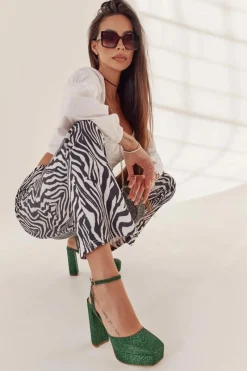 Sandały Na Słupku|Sandały Na Obcasie><noscript><img width=