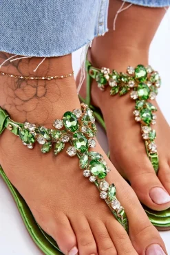 Sandały Płaskie><noscript><img width=