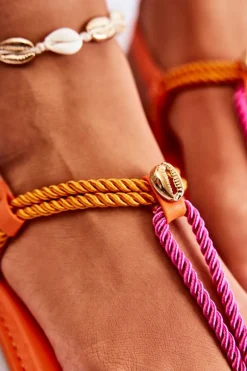 Sandały Płaskie><noscript><img width=