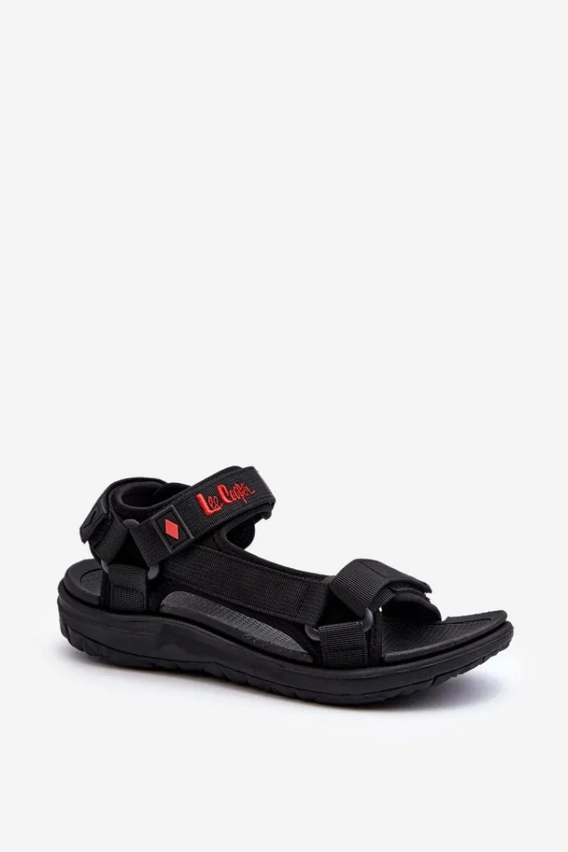 Sandały Płaskie>Lee Cooper Damskie Sandały LCW-24-34-2615 Czarne Czarny