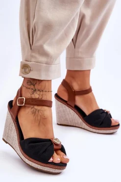 Sandały Na Koturnie><noscript><img width=