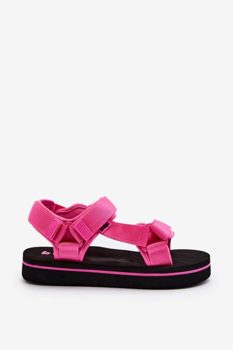 Hot Lee Cooper Damskie Sandały Na Platformie LCW-24-05-2750L Fuksja Różowy