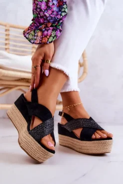 Sandały Na Koturnie><noscript><img width=