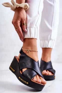 Discount Buty damskie Vinceza Damskie Sandały Na Rzep Czarne Amaze