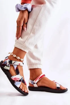 Sandały Płaskie><noscript><img width=