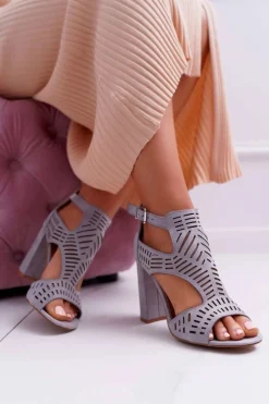 Sandały Na Obcasie><noscript><img width=