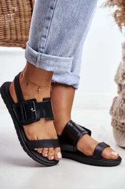 Sandały Gumowe|Sandały Płaskie></noscript>ZAXY Damskie Sandały Pachnące Gumowe Czarne DD285051