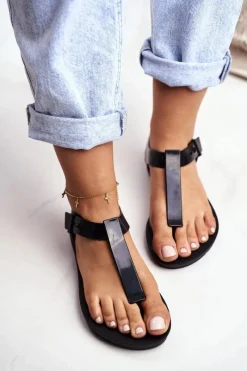 Sale ZAXY Damskie Sandały Pachnące Gumowe Czarne DD285039