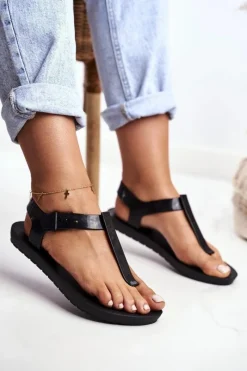 Sale ZAXY Damskie Sandały Pachnące Gumowe Czarne DD285039