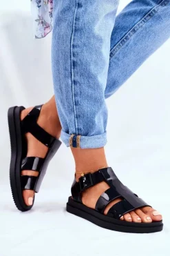 Sandały Gumowe|Sandały Płaskie>ZAXY Damskie Sandały Pachnące Gumowe Czarne FF285024