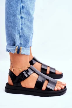 Sandały Gumowe|Sandały Płaskie></noscript>ZAXY Damskie Sandały Pachnące Gumowe Czarne FF285024