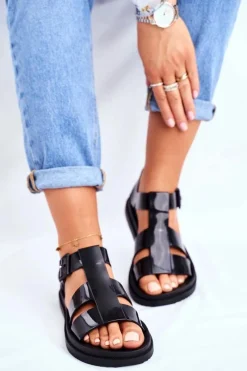 Sandały Gumowe|Sandały Płaskie></noscript>ZAXY Damskie Sandały Pachnące Gumowe Czarne FF285024