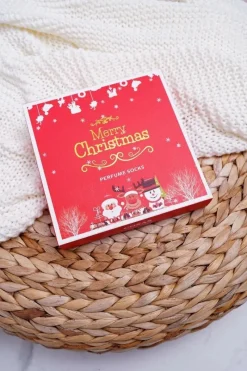 Damskie Skarpetki Pachnące Zestaw 4 Pary Świąteczne A8 Skarpetki|Skarpetki