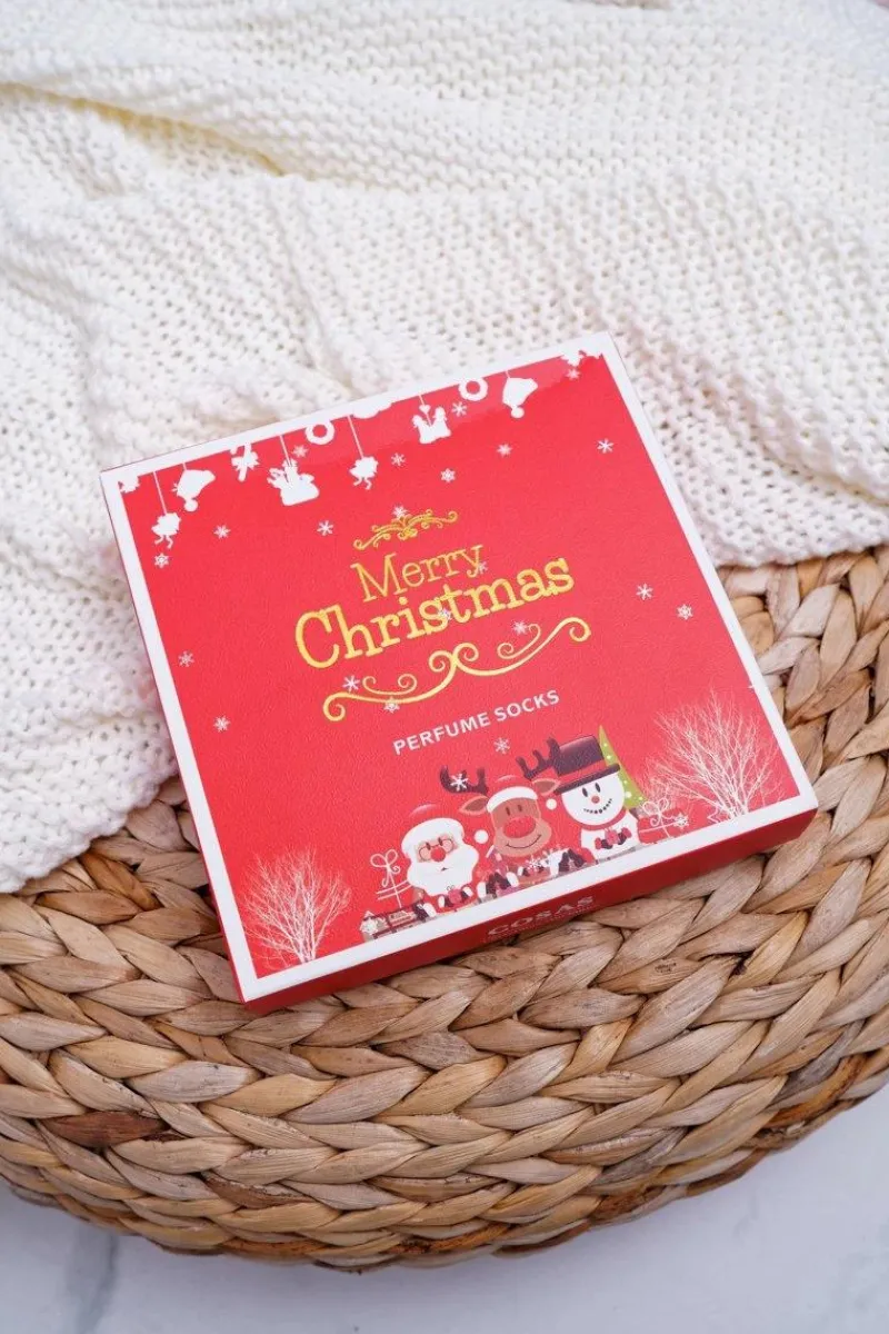 Skarpetki|Skarpetki>COSAS Damskie Skarpetki Pachnące Zestaw 4 Pary Świąteczne A1