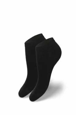 New Milena Damskie Skarpetki Stopki Bambusowe Czarne Czarny