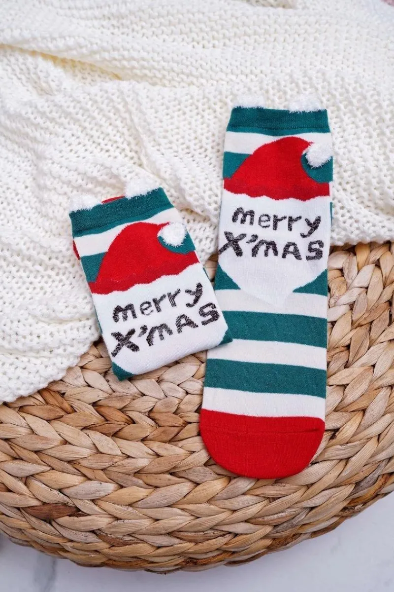 Skarpetki|Skarpetki>COSAS Damskie Skarpetki Świąteczne Z Uszami W Paski Merry X'mas