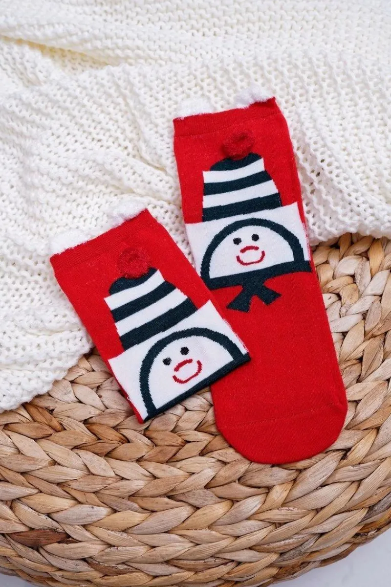 Skarpetki|Skarpetki>COSAS Damskie Skarpetki Z Uszami Świąteczne Z Bałwankiem