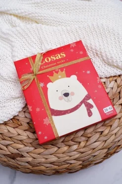 Hot COSAS Damskie Skarpetki Zestaw 4 Pary Świąteczne DM-601