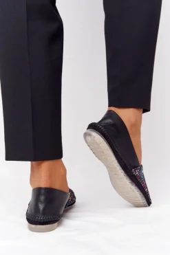 Baleriny Skórzane|Baleriny Klasyczne></noscript>Maciejka Damskie Skórzane Baleriny 01930-87 Czarne