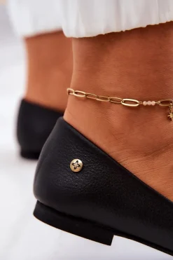 Baleriny Skórzane|Baleriny Klasyczne></noscript>Maciejka Damskie Skórzane Baleriny Czarne 04100-01