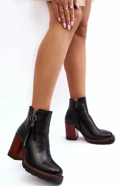 Botki Na Słupku|Czarne Botki><noscript><img width=