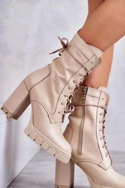 Damskie Trapery|Botki Sznurowane><noscript><img width=