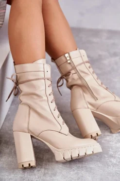 Damskie Trapery|Botki Sznurowane><noscript><img width=