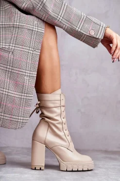 Damskie Trapery|Botki Sznurowane><noscript><img width=