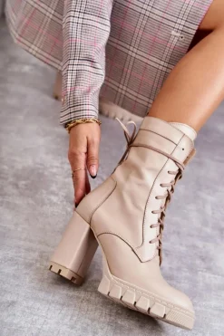 Damskie Trapery|Botki Sznurowane><noscript><img width=