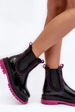 Clearance Damskie Skórzane Botki Sztyblety 06199 Czarne Damskie Botki Maciejka|Botki Skórzane