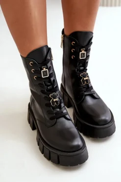 Damskie Trapery|Botki Skórzane><noscript><img width=