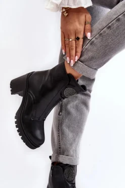 Botki Na Słupku|Czarne Botki><noscript><img width=