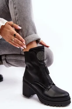 Botki Na Słupku|Czarne Botki><noscript><img width=