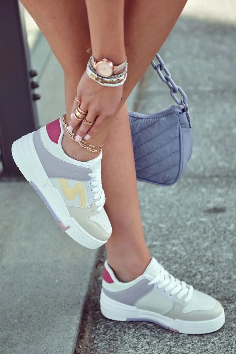 Sale Boto Damskie Skórzane Buty Sportowe Beżowe Francis