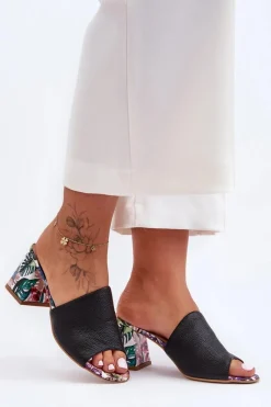 Klapki Na Obcasie|Klapki Damskie Klasyczne><noscript><img width=