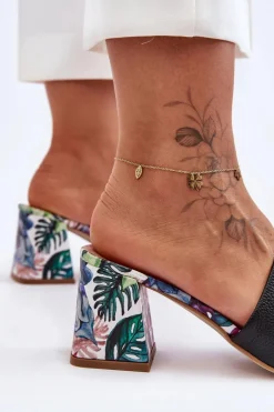 Klapki Na Obcasie|Klapki Damskie Klasyczne><noscript><img width=