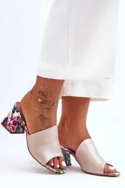 Klapki Na Obcasie|Klapki Damskie Klasyczne><noscript><img width=