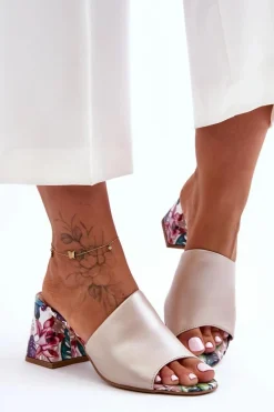 Klapki Na Obcasie|Klapki Damskie Klasyczne><noscript><img width=