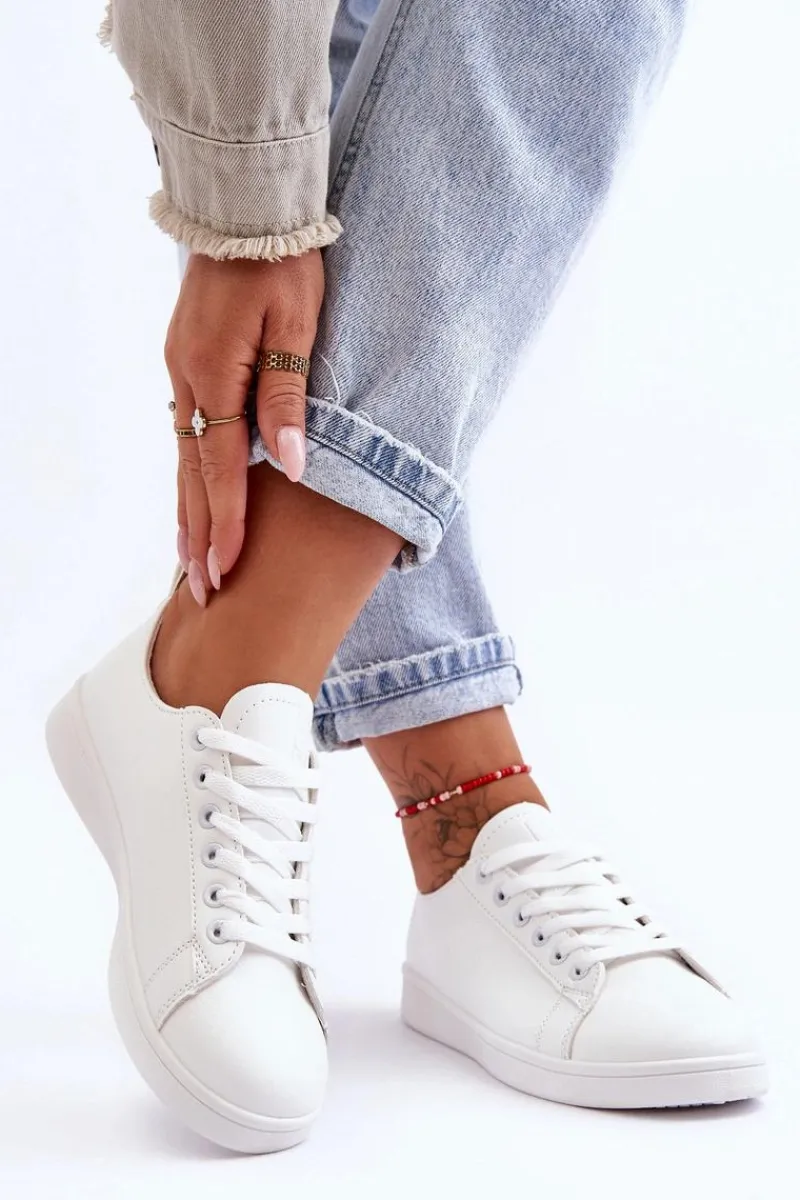 Outlet Damskie Skórzane Klasyczne Trampki Białe Unlimited Damskie Trampki Damskie Niskie