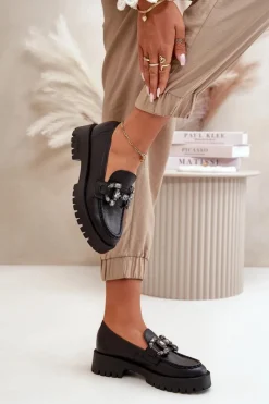 Mokasyny Płaskie|Mokasyny Damskie Skórzane><noscript><img width=