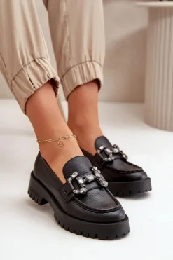 Mokasyny Płaskie|Mokasyny Damskie Skórzane><noscript><img width=