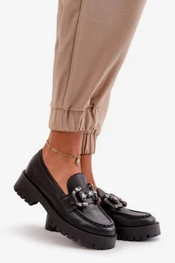 Mokasyny Płaskie|Mokasyny Damskie Skórzane><noscript><img width=